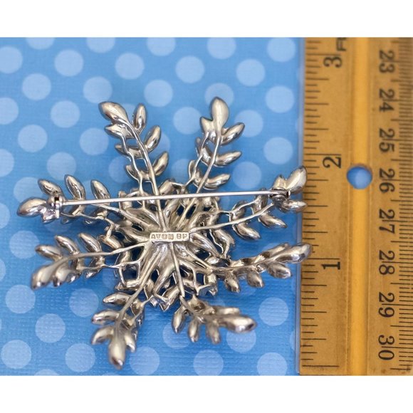 Vintage Art Nouveau Spiral Star Flower Brooch by Avon - M30 - Picture 2 of 2